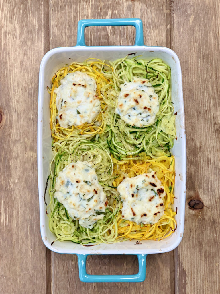 Summer Squash Noodle Nests